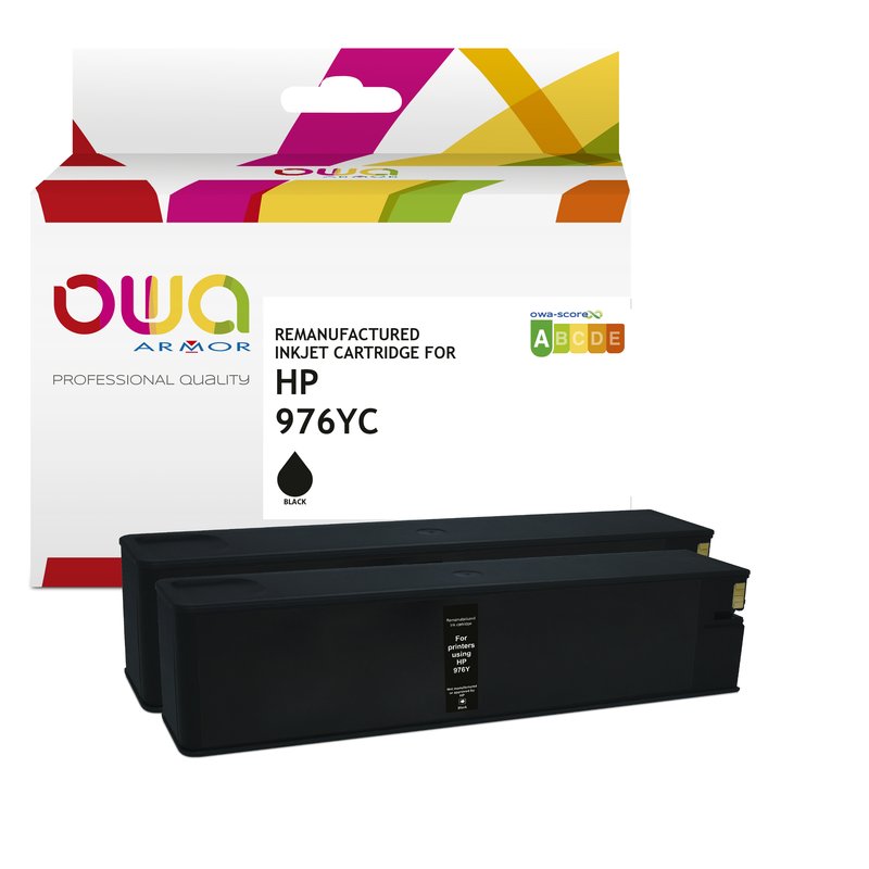 ARMOR OWA Tinta negra L0S20YC para HP PageWide Managed P57750dw MFP 976Y 23000p ARMOR OWA Tinta negra L0S20YC para HP PageWide Managed P57750dw MFP 976Y 23000p