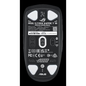 ASUS ROG Strix Impact III Wireless ratón Ambidextro RF Wireless + Bluetooth Óptico 36000 DPI