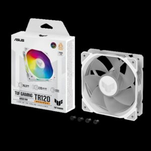 ASUS TUF GAMING TR120 ARGB REVERSE 1-pack White Carcasa del ordenador Refrigerador de aire 12 cm Blanco ASUS TUF GAMING TR120 ARGB REVERSE 1-pack White Carcasa del ordenador Refrigerador de aire 12 cm Blanco