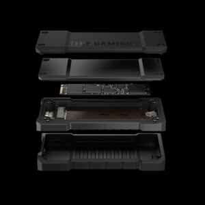 ASUS TUF Gaming A2 Caja externa para unidad de estado sólido (SSD) Negro M.2