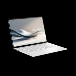 ASUS Zenbook S 16 OLED UM5606WA-RK351W Copilot+ PC - Ordenador Portátil 16" WQXGA+ 120Hz (AMD Ryzen AI 9 HX 370, 32GB RAM, 1TB SSD, Radeon 890M, Windows 11 Home) Blanco Escandinavi - Teclado QWERTY español