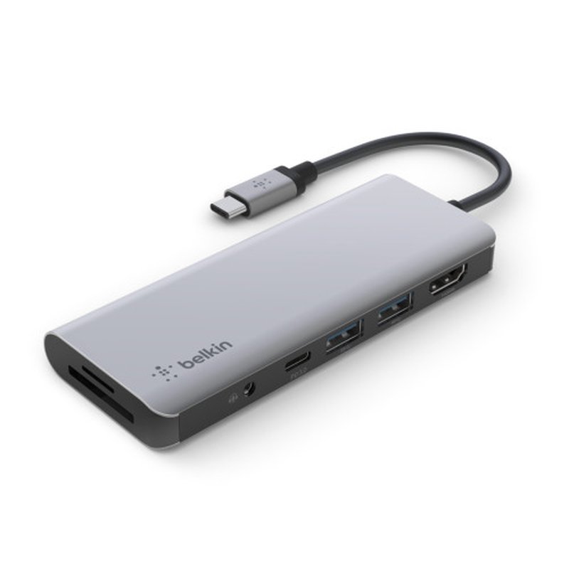 Belkin AVC009btSGY USB 3.2 Gen 1 (3.1 Gen 1) Type-C 5000 Mbit/s Plata - Imagen 2