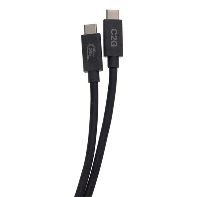 C2G C2G54552 cable USB USB4 Gen 2x2 1 m USB C Negro C2G C2G54552 cable USB USB4 Gen 2x2 1 m USB C Negro - Imagen 2