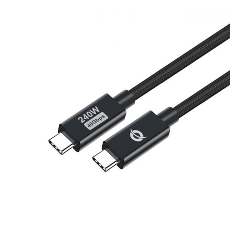 Conceptronic ETTA04B12 cable USB USB4 Gen 3x2 1,2 m USB C Negro Conceptronic ETTA04B12 cable USB USB4 Gen 3x2 1,2 m USB C Negro