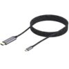 Conceptronic ABBY10G adaptador de cable de vídeo 2 m USB Tipo C HDMI Gris