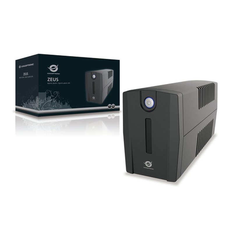 Conceptronic ZEUS02ES sistema de alimentación ininterrumpida (UPS) Línea interactiva 0,85 kVA 480 W 2 salidas AC Conceptronic ZEUS02ES sistema de alimentación ininterrumpida (UPS) Línea interactiva 0,85 kVA 480 W 2 salidas AC - Imagen 2
