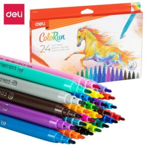 DELI C.24 rotuladores Deli colores surtidos