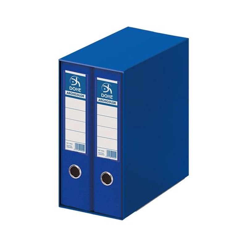 Dohe Modulo 2 archivadores Archicolor - Folio - Lomo 80 mm - Color azul Dohe Modulo 2 archivadores Archicolor - Folio - Lomo 80 mm - Color azul