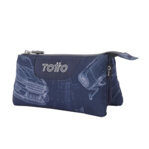 ESTUCHE 3 COMPARTIMENTOS TABLERO BLUEPRINT TOTTO AC52ECO012-2426Z-0JJ