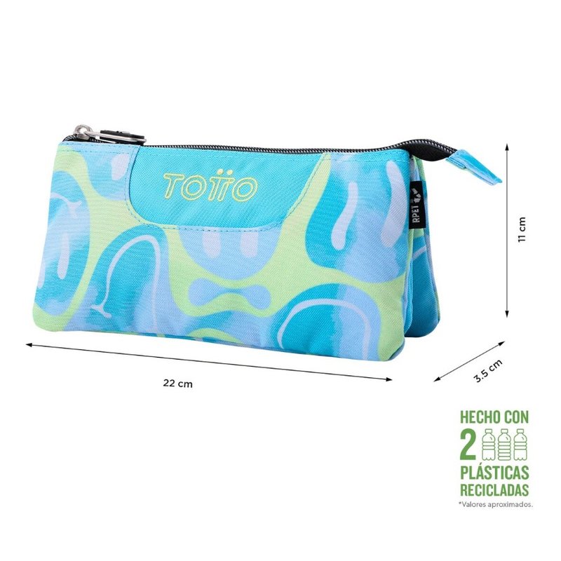 ESTUCHE 3 COMPARTIMENTOS TABLERO HAPPY FLOW TOTTO AC52ECO012-2416Z-2AU ESTUCHE 3 COMPARTIMENTOS TABLERO HAPPY FLOW TOTTO AC52ECO012-2416Z-2AU - Imagen 3