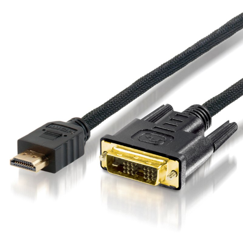 Equip 119323 adaptador de cable de vídeo 3 m HDMI DVI-D Negro