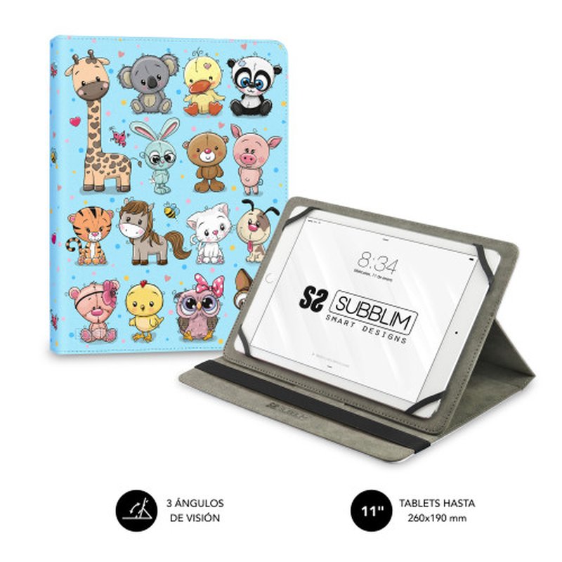 FUNDA TABLET SUBBLIM TRENDY CASE 11" ANIMALS FUNDA TABLET SUBBLIM TRENDY CASE 11" ANIMALS