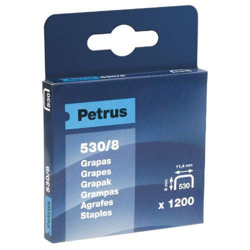 GRAPAS PETRUS N. 530/8 CAJA 1200 GRAPAS PETRUS N. 530/8 CAJA 1200