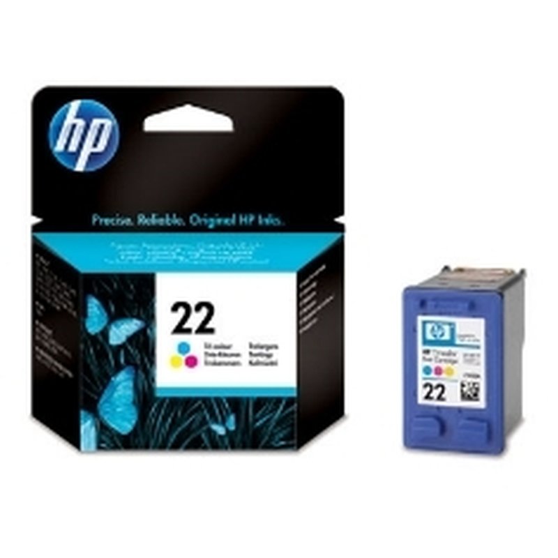 HP Cartucho de tinta original 22 Tri-color