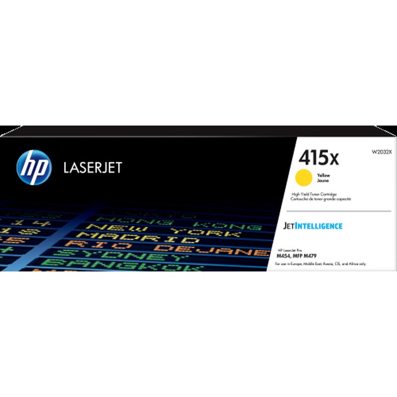 HP Cartucho de tóner Original LaserJet 415X amarillo de alta capacidad