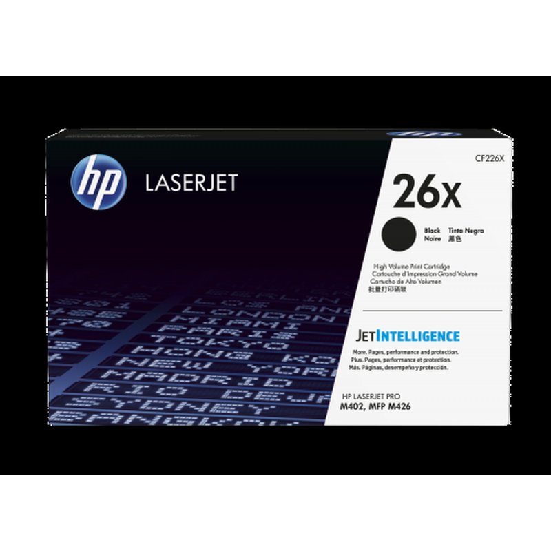 HP Cartucho de tóner original LaserJet 26X de alta capacidad negro