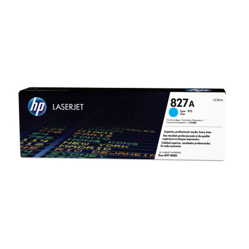 HP Cartucho de tóner original LaserJet 827A cian HP Cartucho de tóner original LaserJet 827A cian