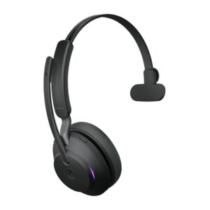 Jabra Evolve2 65, MS Mono Auriculares Inalámbrico Diadema Oficina/Centro de llamadas USB Tipo C Bluetooth Negro