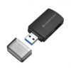 Conceptronic BIAN06B lector de tarjeta USB 3.2 Gen 1 (3.1 Gen 1) Type-A Negro