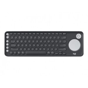 Logitech K600 TV - TV Keyboard with integrated touchpad and D-pad teclado RF Wireless + Bluetooth QWERTY Español Grafito, Blanco