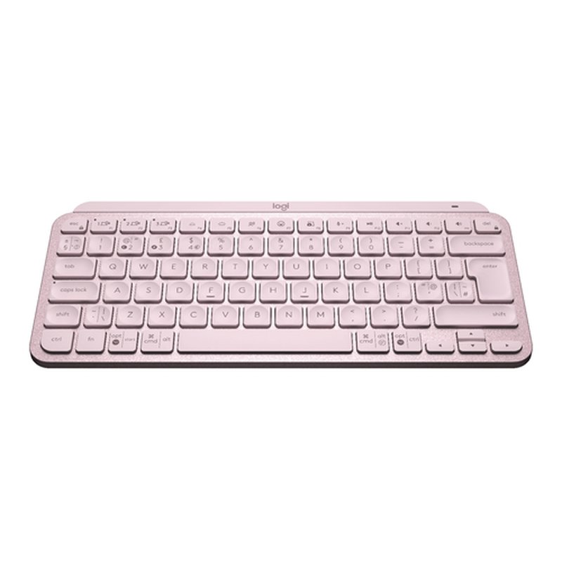 Logitech MX Keys Mini teclado RF Wireless + Bluetooth QWERTY Inglés Rosa - Imagen 2