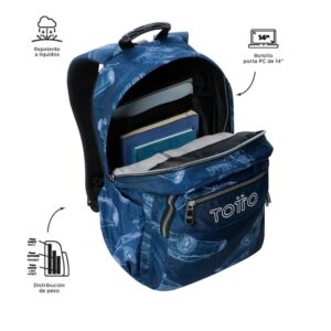 Alternative view of MOCHILA ACUARELES BLUEPRINT (33 X 44 X 14) - 20L TOTTO MA04ECO021-2426N-0JJ