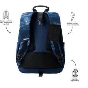 MOCHILA ACUARELES BLUEPRINT (33 X 44 X 14) - 20L TOTTO MA04ECO021-2426N-0JJ MOCHILA ACUARELES BLUEPRINT (33 X 44 X 14) - 20L TOTTO MA04ECO021-2426N-0JJ
