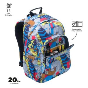 MOCHILA ACUARELES LAZEL (33 X 44 X 14) - 20L TOTTO MA04ECO021-2416N-6YB MOCHILA ACUARELES LAZEL (33 X 44 X 14) - 20L TOTTO MA04ECO021-2416N-6YB