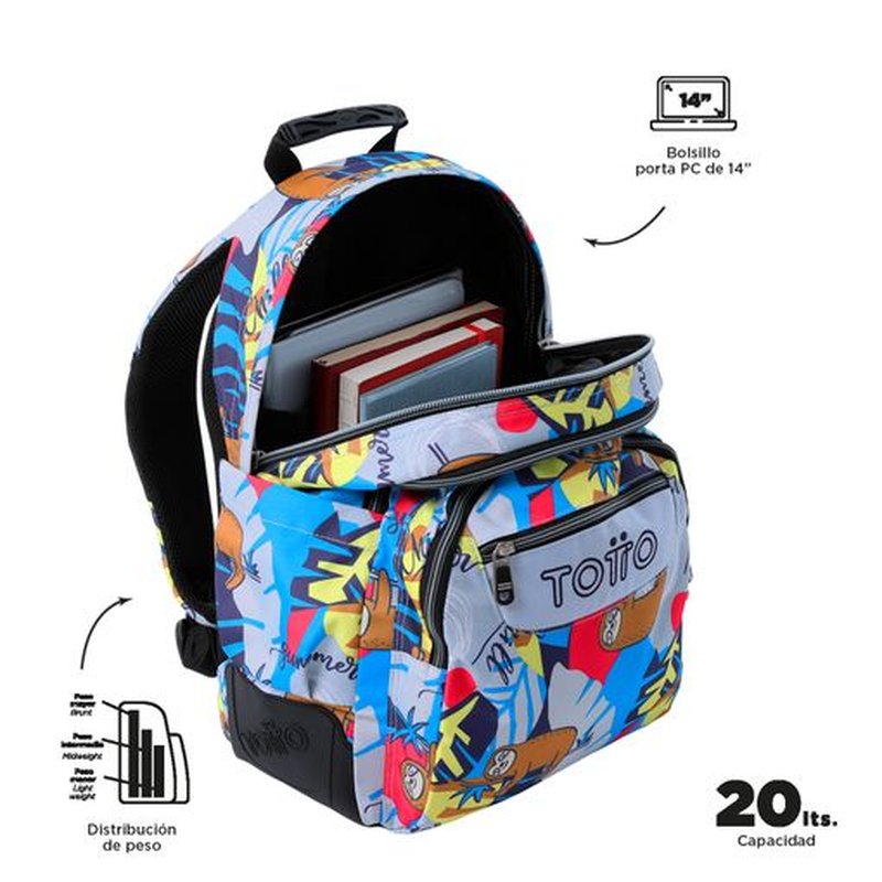 MOCHILA RAYOL LAZEL (33 X 44 X 13,5) - 19,6L TOTTO MA04ECO002-2416N-6YB MOCHILA RAYOL LAZEL (33 X 44 X 13,5) - 19,6L TOTTO MA04ECO002-2416N-6YB - Imagen 4