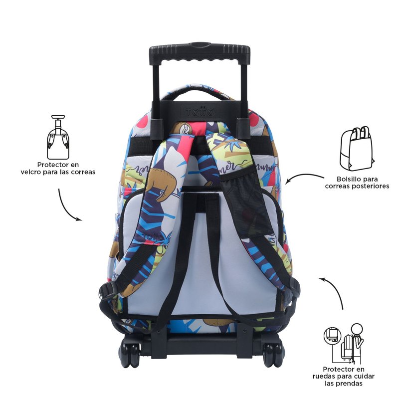 MOCHILA RENGLONES LAZEL (32 X 45.5 X 18) - 26L TOTTO MA03ECO006-2416P-6YB MOCHILA RENGLONES LAZEL (32 X 45.5 X 18) - 26L TOTTO MA03ECO006-2416P-6YB - Imagen 2