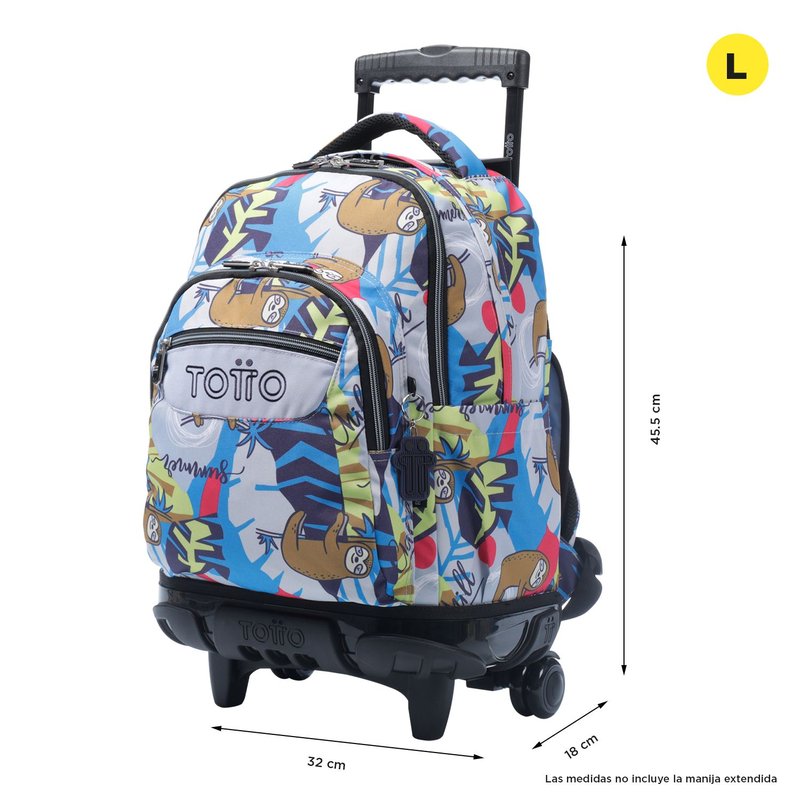MOCHILA RENGLONES LAZEL (32 X 45.5 X 18) - 26L TOTTO MA03ECO006-2416P-6YB MOCHILA RENGLONES LAZEL (32 X 45.5 X 18) - 26L TOTTO MA03ECO006-2416P-6YB - Imagen 3