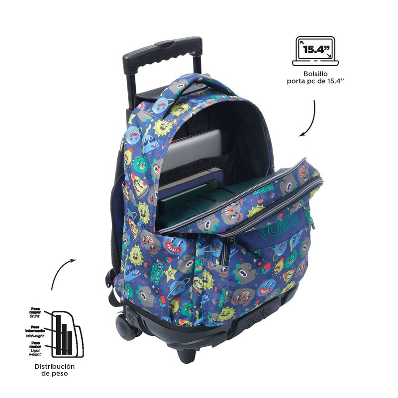 MOCHILA RENGLONES TELLO (32 X 45.5 X 18) - 26L TOTTO MMA03ECO006-2416P-8JZ - Imagen 4