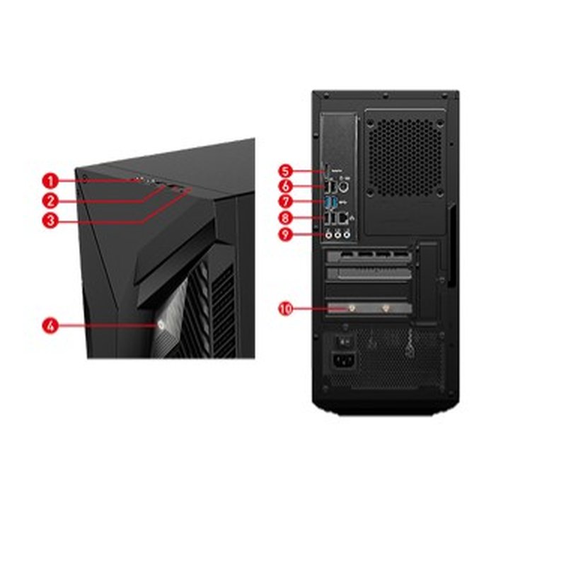 MSI CPU MAG INFINITE S3 14NUE7-1834ES. I7-14700F. RTX 4070 SUPER 12G VENTUS 2X OC. 32GB(16GB*2) DDR5. 1TB SSD. 2TB 3.5" HDD. W11 HOME - Imagen 2