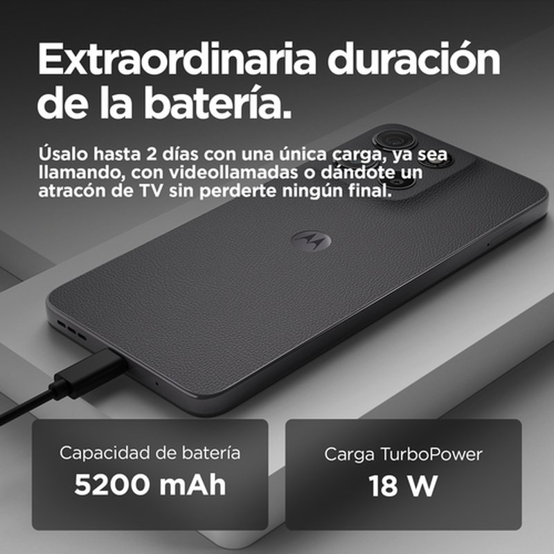Motorola moto g15 17,1 cm (6.72") SIM doble Android 15 4G USB Tipo C 8 GB 512 GB 5200 mAh Gris Motorola moto g15 17,1 cm (6.72") SIM doble Android 15 4G USB Tipo C 8 GB 512 GB 5200 mAh Gris - Imagen 3
