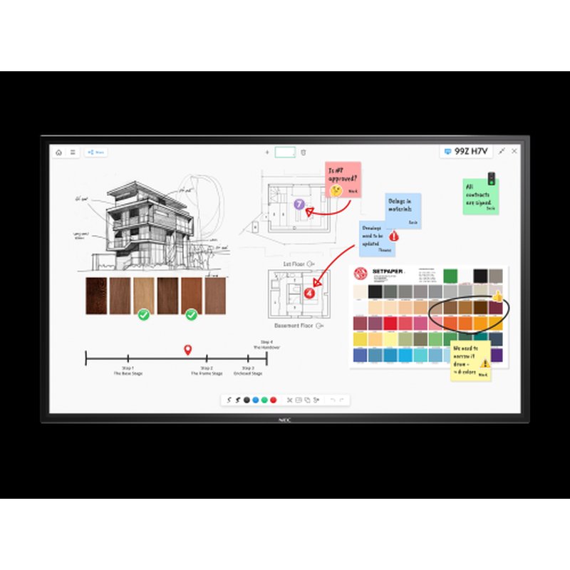 NEC MultiSync M861 IGB Pantalla plana para señalización digital 2,18 m (86") LCD 500 cd / m² 4K Ultra HD Negro Pantalla táctil 24/7 - Imagen 4