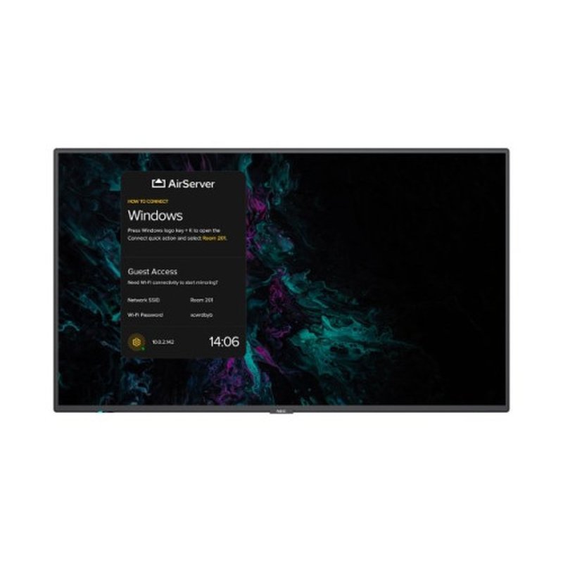 NEC MultiSync M981 AirServer Pantalla plana para señalización digital 2,49 m (98") LCD 500 cd / m² 4K Ultra HD Negro 24/7 - Imagen 2