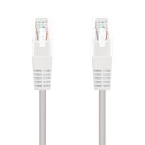 Nanocable CABLE RED LATIGUILLO RJ45 CAT.5E UTP AWG24, BLANCO, 0.5 M