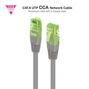 Nanocable Cable de Red Latiguillo RJ45 CAT.6 UTP AWG26 CCA, Gris, 30 cm Nanocable Cable de Red Latiguillo RJ45 CAT.6 UTP AWG26 CCA, Gris, 30 cm