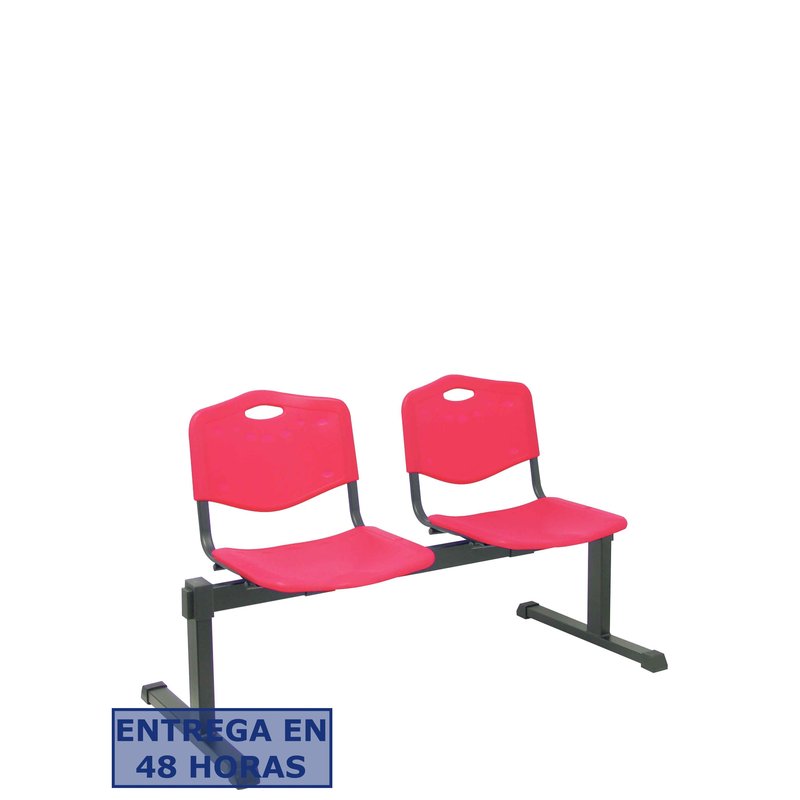 PIQUERAS Y CRESPO Bancada Iso plastic 2 plazas PVC color rojo ¡Ultimas unidades!!