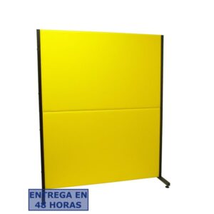PIQUERAS Y CRESPO Biombo Valdeganga similpiel amarillo