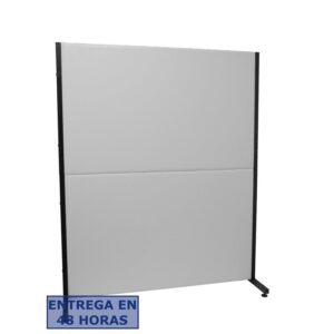 PIQUERAS Y CRESPO Biombo Valdeganga similpiel gris claro