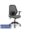 PIQUERAS Y CRESPO FOROL Silla Ergo529 respaldo malla negro asiento tela gris base piramidal ruedas nailon