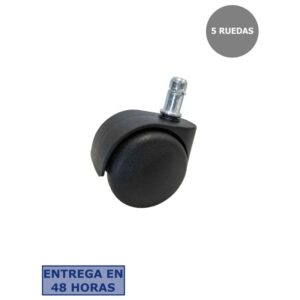 PIQUERAS Y CRESPO Kit de 5 ruedas de nailon de 50 mm perno 11 mm