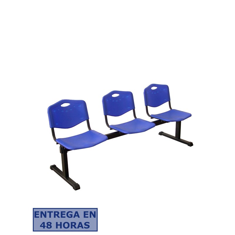 PIQUERAS Y CRESPO NOWY STYL Bancada Iso plastic 3 plazas PVC color azul
