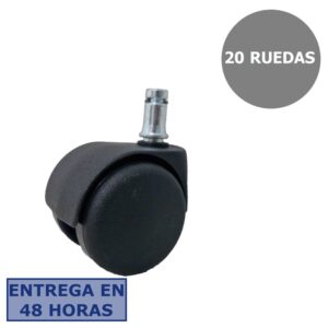 PIQUERAS Y CRESPO NOWY STYL Kit de 20 ruedas de nailon autofrenantes de 50 mm perno 11 mm.