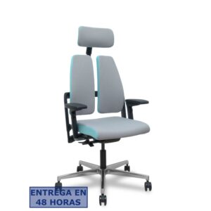 PIQUERAS Y CRESPO NOWY STYL Silla Xilium Duo traslak X-move era gris y azul brazo 4D cabecero 2D