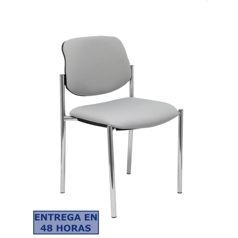 PIQUERAS Y CRESPO NOWY STYL Silla fija Styl bali gris chasis cromo