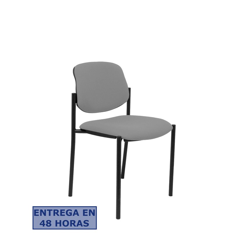 PIQUERAS Y CRESPO NOWY STYL Silla fija Styl bali gris claro chasis negro