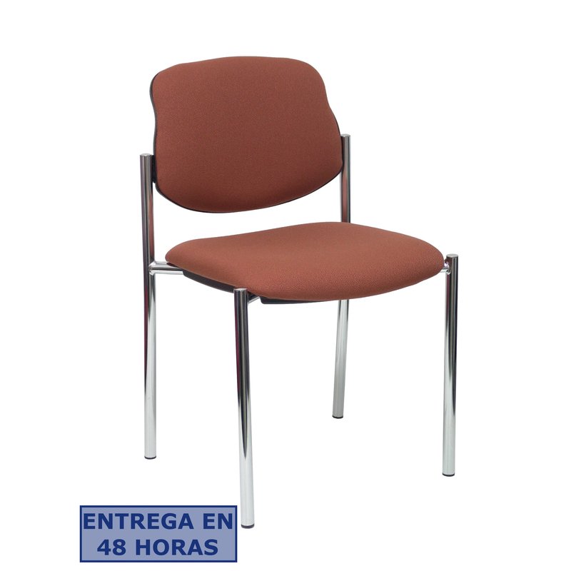 PIQUERAS Y CRESPO NOWY STYL Silla fija Styl bali marron chasis cromo