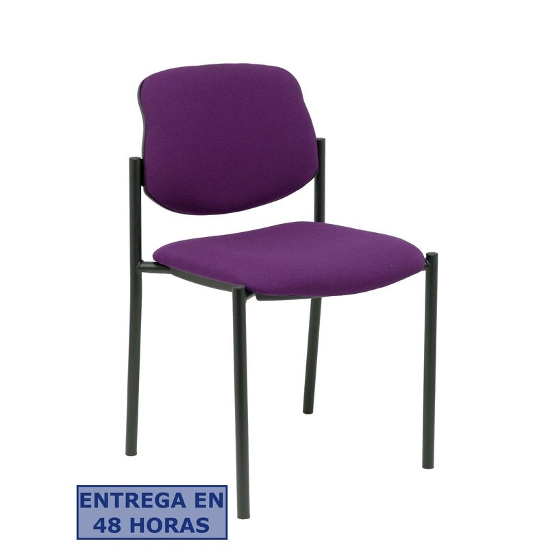 PIQUERAS Y CRESPO NOWY STYL Silla fija Styl bali morado chasis negro
